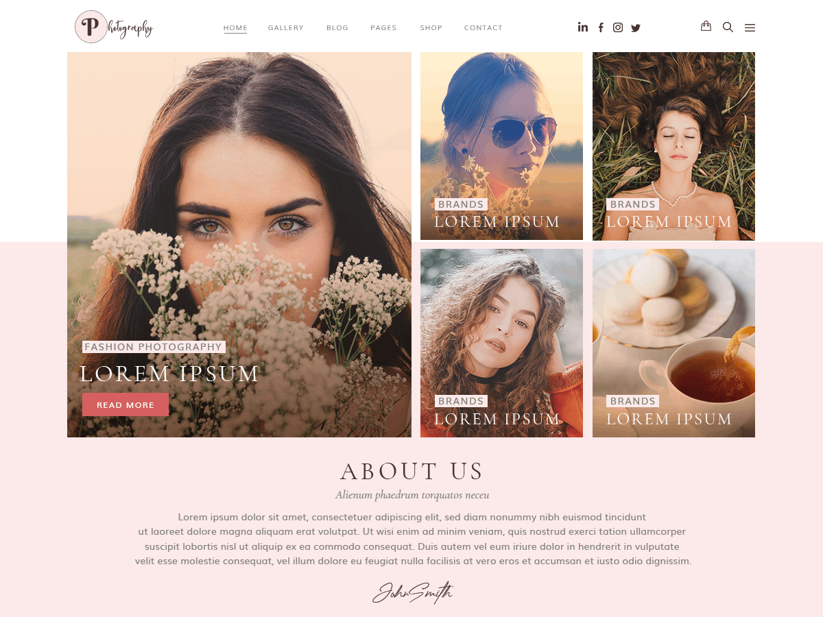 photography theme free wordpress​